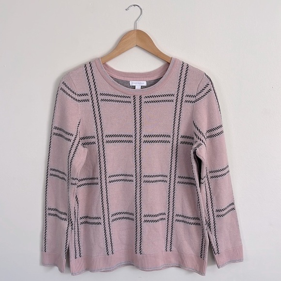Charter Club Pink Crew Neck Sweater - Picture 1 of 6